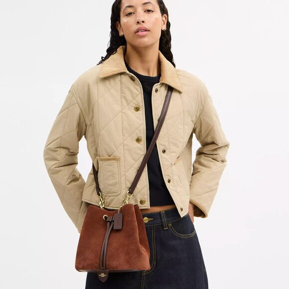 COACH CCC78 Rowan Bucket Bag Shoulder Crossbody Vintage Brown *SEALED* - Picture 3 of 12